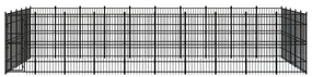 vidaXL Hondenkennel 46,08 m² staal