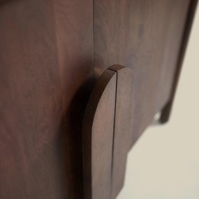 Design Tv-meubel Hout Met Ronde Hoeken 160 Cm - 160x40x55cm.