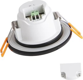 Set van 6 moderne inbouwspots zwart incl. LED 3-staps dimbaar IP65 - Blanca