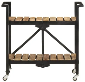 vidaXL Keukentrolley 87x36x81 cm massief mangohout