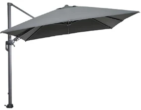 Garden Impressions Hawaii zweefparasol 300x300 cm - frame carbon black - doek donker grijs