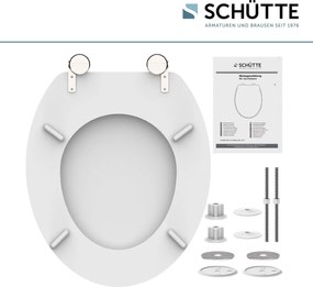 Schutte Bozenik softclose toiletzitting wit glans