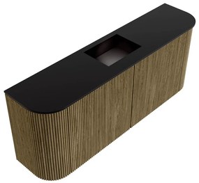 Mondiaz Joya 105cm toiletmeubel ronding links/rechts dusk met wastafel faye midden 1 kraangat urban