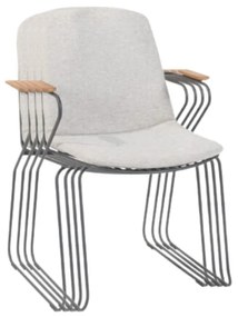 4 Seasons Outdoor Veneto stapelbare tuinstoel - antraciet