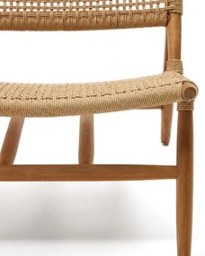 Kave Home Codolar Fauteuil Teak En Rotan