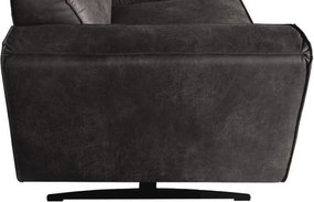 Hoekbank - Lambada - links - leer Colorado antraciet 01