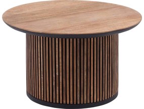 Goossens Salontafel Adel, Rond 60 x 60 cm met overstekend blad