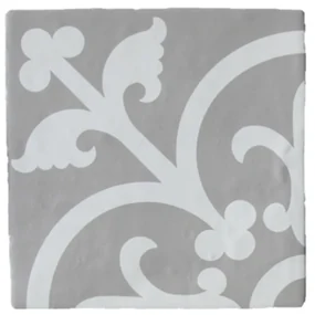 Terre d'Azur Rioja vloertegel Decor 20x20cm wit/grijs - per 25 stuks