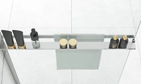 Sanigoods Obby inkortbaar handdoekrek/planchet voor douchewand 120cm chroom