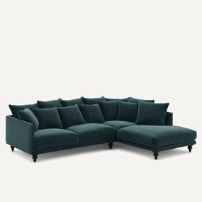 Chenille fluwelen hoekbank, Lazare