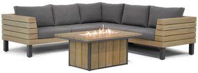 Hoek loungeset  Teak Old teak greywash 5 personen Lifestyle Garden Furniture Atlantic/Seaside