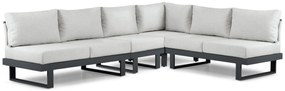 Hoek loungeset 6 personen Aluminium Grijs Lifestyle Garden Furniture Lorenzo