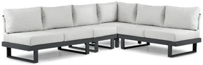 Hoek loungeset 6 personen Aluminium Grijs  Lifestyle Garden Furniture Lorenzo