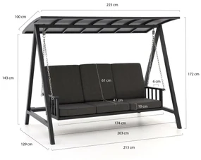 Manifesto Montalo schommelbank 213cm