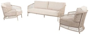 4 Seasons Outdoor Puccini loungeset 3-delig - latte