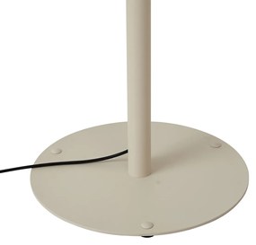 Scandinavische buiten vloerlamp beige met witte kap IP44 - Mississippi