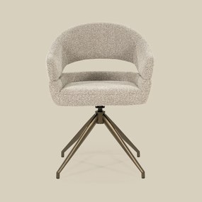Eetstoel Brons Frame Taupe