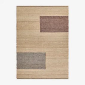 Rechthoekig Buitenkleed Van Jute En Katoen Brianda Natuurlijke Kleuren & 160 X 230 Cm - Sklum