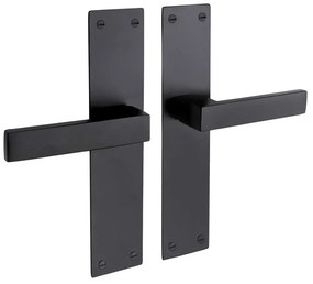 Deurklink Nova Op Schild In Zwart