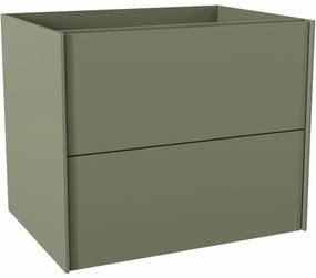 Mondiaz TENCE badmeubel onderkast 60cm 2 lades kleur Army, Midden uitsparing in lade. M37146Army