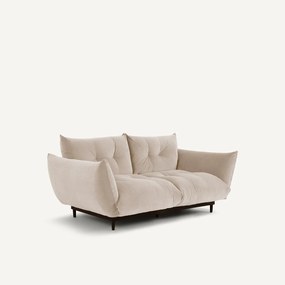 3-zits compacte bank in stoned fluweel, VITORIA