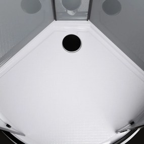 Kerra Orion complete douchecabine met massagejets zwart