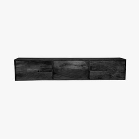 Starfurn Vision Zwart Tv-meubel Hangend 160 Cm - 160x35x30cm.