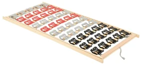 vidaXL Bedframe 12 latten verstelbaar hoofd- en voeteneinde 80x200 cm