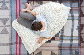 Zilalila Nest Gebreide Beanbag - White