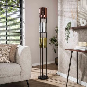 Vloerlamp Tricolore Zwart