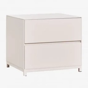 Pack Van 2 Nachtkastjes 50x45 In Mdf Kivora Gardenia Wit - Sklum