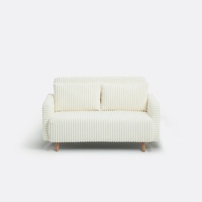 Omvormbare bank, fluweel met grove rib, 2-zit. Cosico