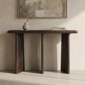 Houten Sidetable Bruin - 120 X 35cm.