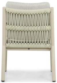 Tuinset Ronde Tuintafel 6 personen 180 cm Aluminium/Rope Taupe  Coco Sevilla/Fungo