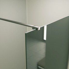 Mueller Slimline inloopdouche 90cm rookglas anti-kalk inclusief RVS profiel & stang