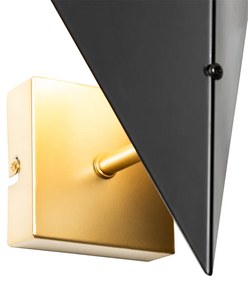 Design wandlamp zwart met goud - Sinem Design G9 Binnenverlichting Lamp