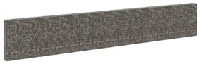 vidaXL Schanskorfmuur met deksels 900x30x150 cm gegalvaniseerd staal