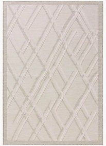 Indoor & outdoor vloerkleed Flora met hoog-laag structuur