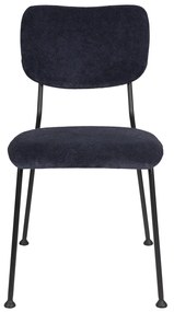 Zuiver Benson Design Eetkamerstoel Donkerblauw