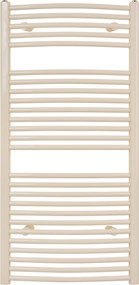 Ben Samos handdoekradiator licht gebogen 645W 50x121,5cm pergamon