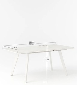 Vidbar uitschuifbare tafel