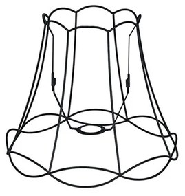 Metalen lampenkap zwart 35/29 - Granny Frame Retro Minimalistisch Draadlamp rond