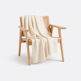 Plaid in geribt tricot, Fionan