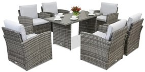 Monaco Premium 6 Garden Point tuinmeubelen grijs