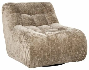 Richmond Interiors Rosy Fauteuil Draaibaar Taupe Chenille Stof