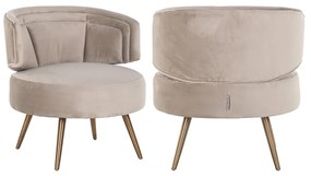 Velvet Fauteuil Khaki