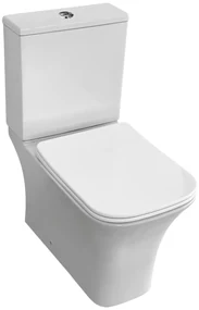 Eastbrook Beddington randloze toiletpot met vortex spoeling back to wall wit glans