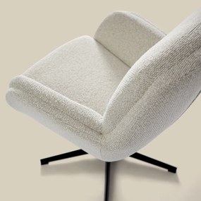 Kleine Fauteuil Beige Draaibaar