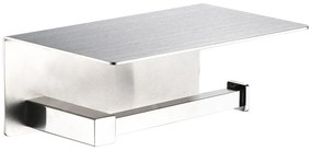 Plieger Altea toiletrolhouder met plateau geborsteld chroom