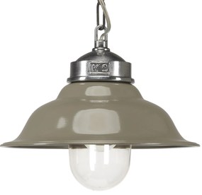 Hanglamp aan ketting Porto Fino aluminium met taupe deksel